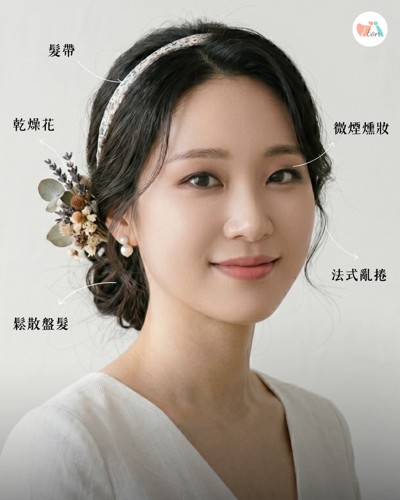 法式慵懶風妝髮